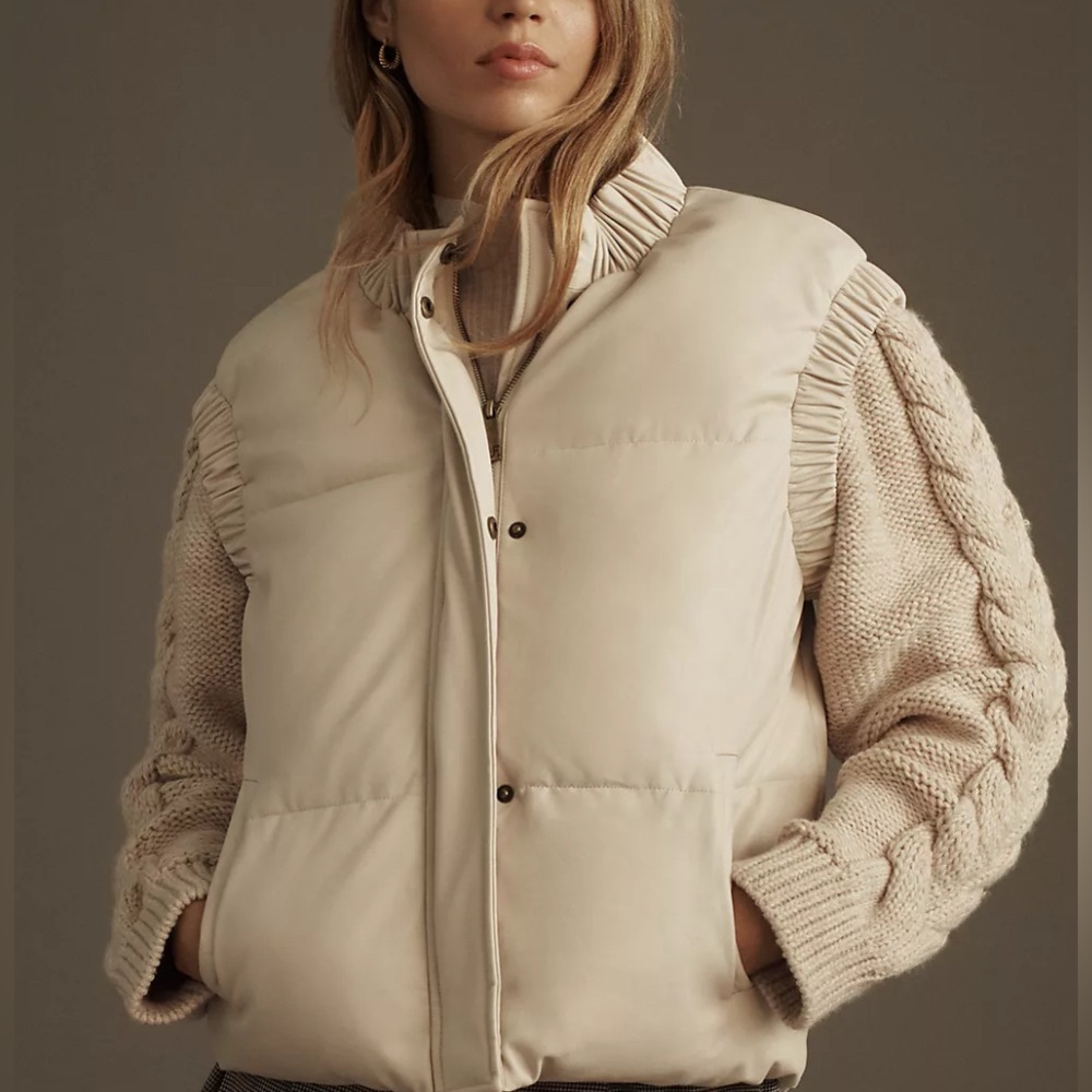 Anthropologie Brand Unreal Fur Barcelona Puffer